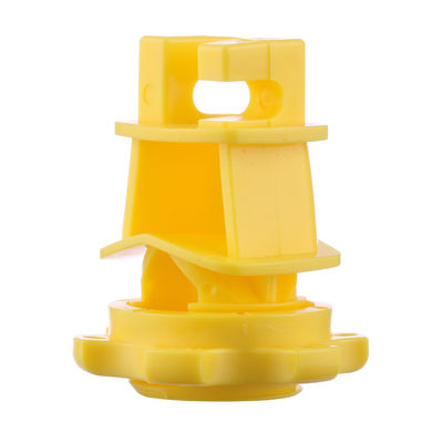 Plastic Material Electric Fence Insulators Screw-on Round Post Insulator Yellow Color