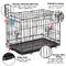 Satin Black Electro Coat Metal Pet Crate Cage Single Door Small Parrot Cage