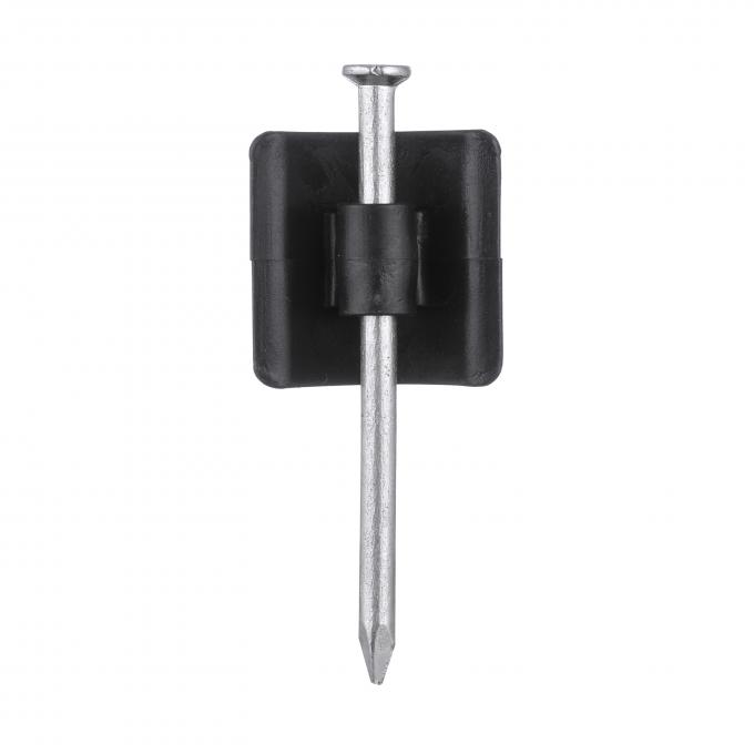 Plastic Pp Big Nail Electric Fence Insulators 100mm Length Impact Resistant