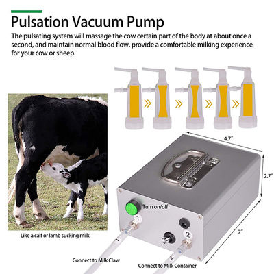 Household Auto Stop Device Electric Goat Milker For Cow Livestock