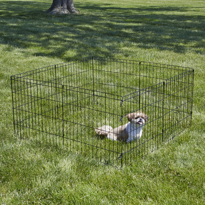 Bedroom Isolation Pet Kennel Fence Combined For 16 Inch Dog