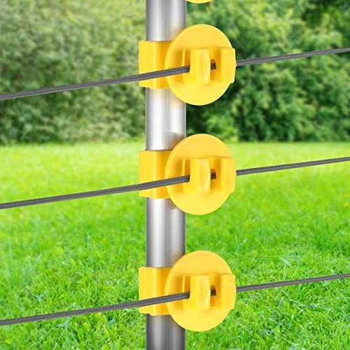 T Post Electric Fence Insulators Fence Wire Standard Snug Fitting Clips Holding Insulator