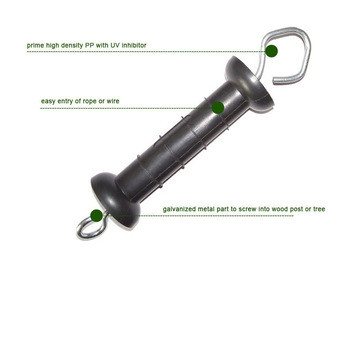 35mm Plastic  Electric Fence Gate Handle For Farm Fencing Applications