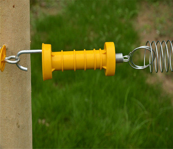 Electric Fence Gate Wide Handle Safety Flanges With Top Lock Nuts