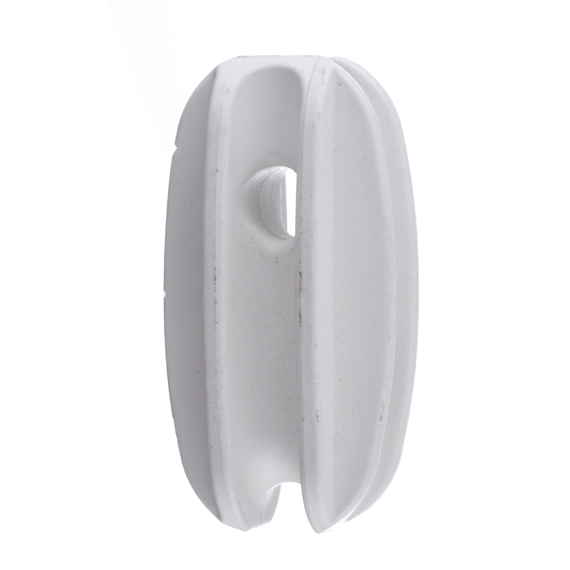 White / Black / Yellow Egg Shaped Plastic Insulators UV Resistant