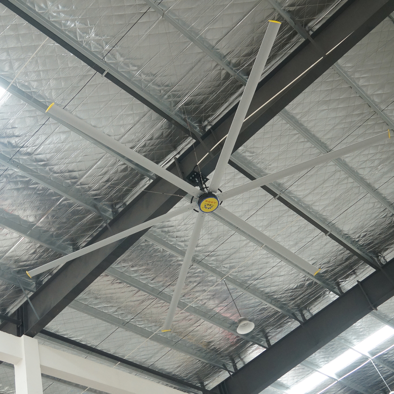 Aluminum Blade Material Industrial Ceiling Fan Big HVLS Ceiling Fan 7.3m