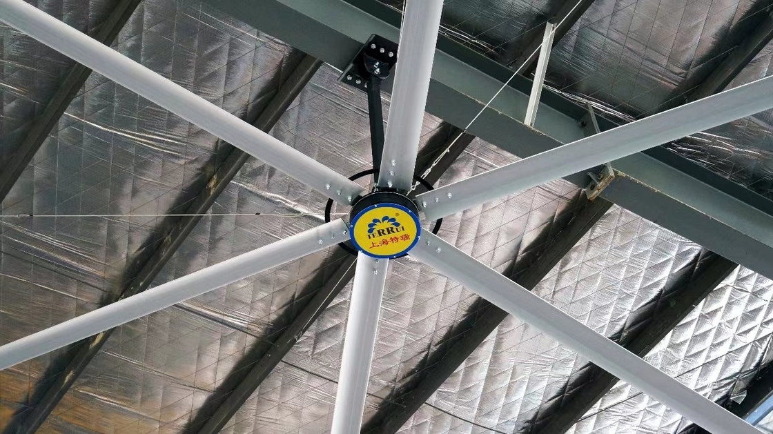 Aluminum Blade Material Industrial Ceiling Fan Big HVLS Ceiling Fan 7.3m