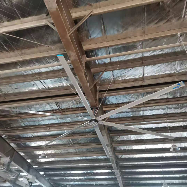 Metal Industrial Ceiling Fan For Large Coverage Area 1400m2 Air Flow 420000m3/H