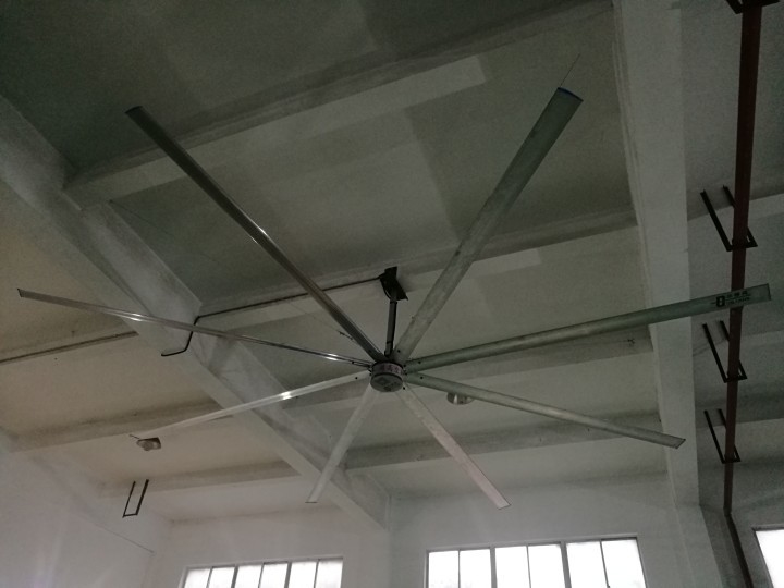 Powerful 6 Blades Industrial Ceiling Fan 9.53m3/Min Air Volume/W 1500w Input Power