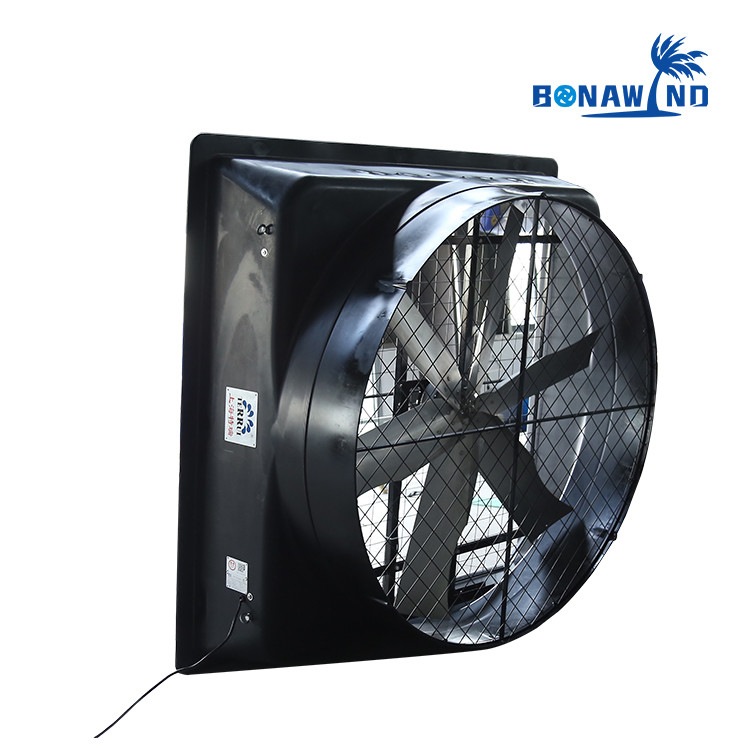 IP55 Industrial Exhaust Fan 72 Inches Fan Blade Diameter Pre installed Eye Bolts for Chains