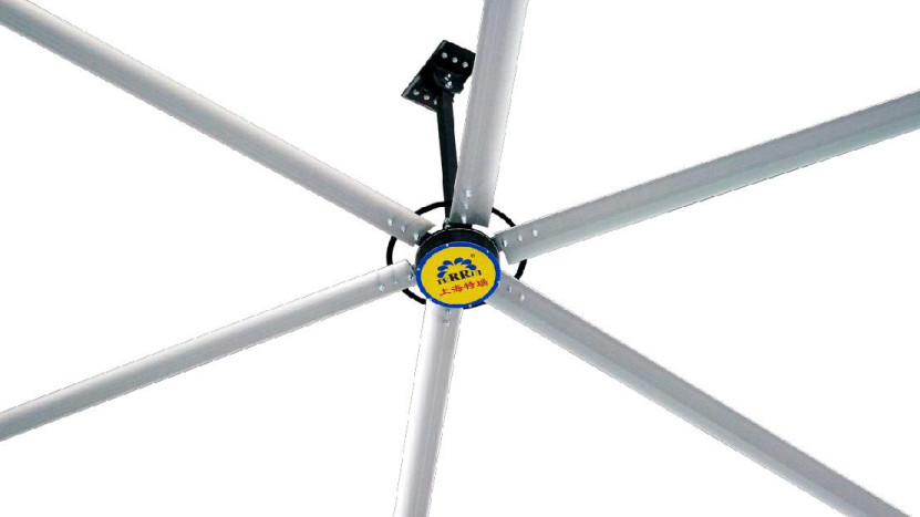Metallic Outer Rotor Industrial Ceiling Fan Airflow Brushless DC Motor 14300m³/min Air Flow