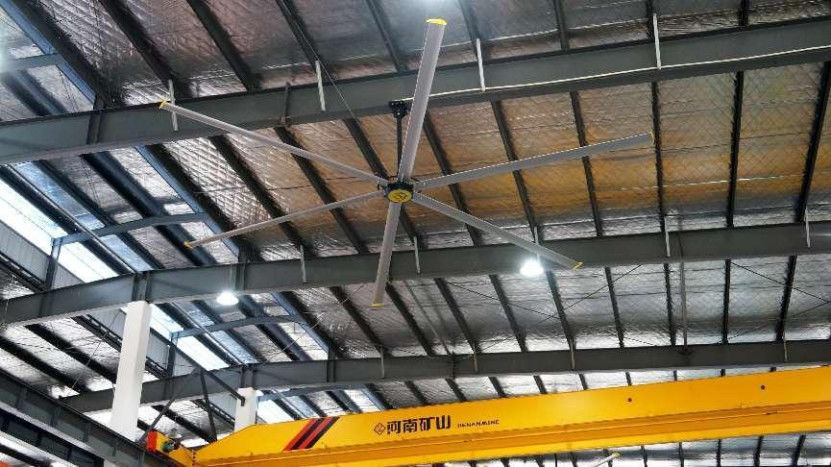 Installation Ceiling Mounted Industrial Ceiling Fan with Max Airflow of 15000m3/min