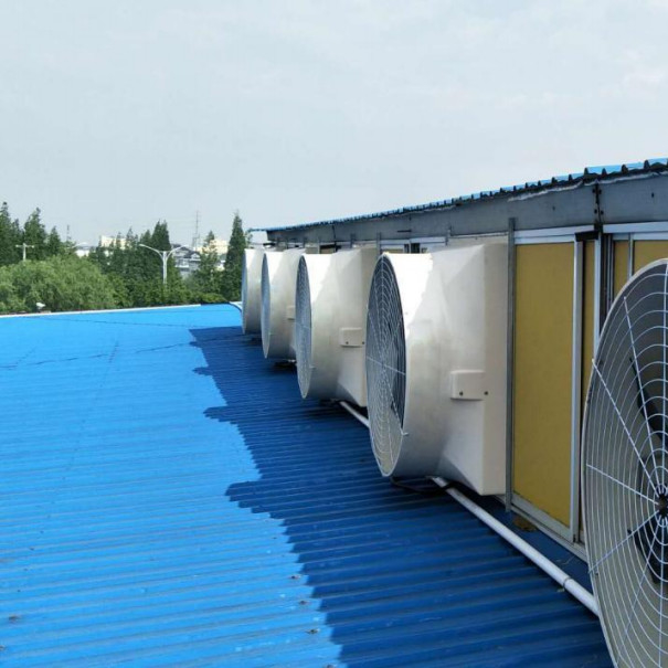 High Performance Industrial Exhaust Fan with 48000m³/h Airflow Capacity Made of Fiberglass