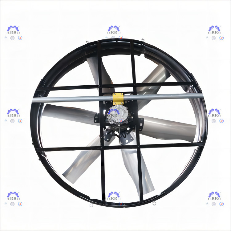Power 2000W Industrial Exhaust Fan IP55 Protection Level 60mm Pipe Installation 345r/min Rotation Speed