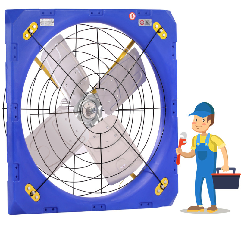 Livestock Ventilation Circulation Fan Double layer PE Frame 28273m3/h Airflow 1.1A Current