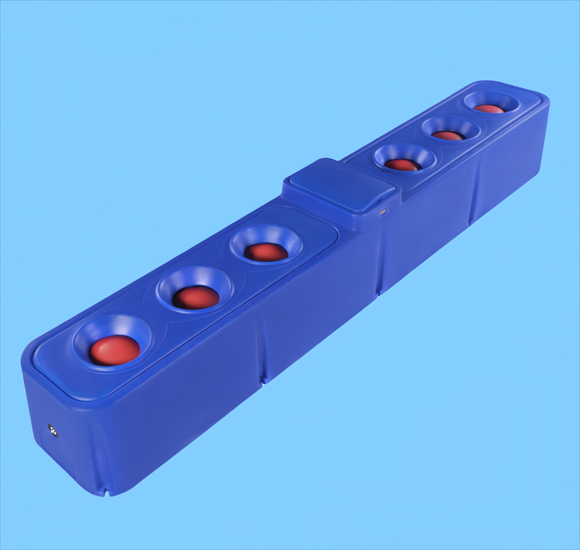 Cattle Water Trough TPT401BLH is a blue corrosion-resistant trough with six holes