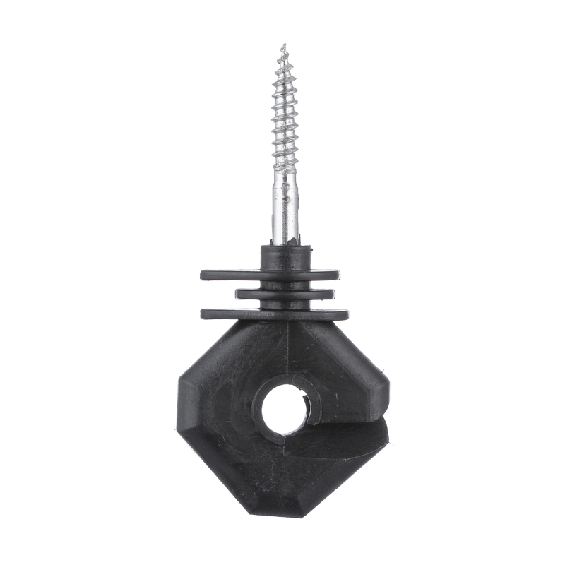 Wood Post Insulators in Black/Yellow Made of Plastic for Enhanced Visibility and Durability