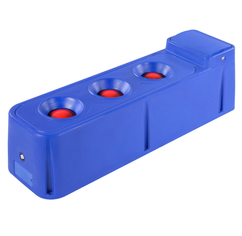 Blue 60L Cattle Water Trough with Braided Hose and Flow Rate for Large Dairy Herd