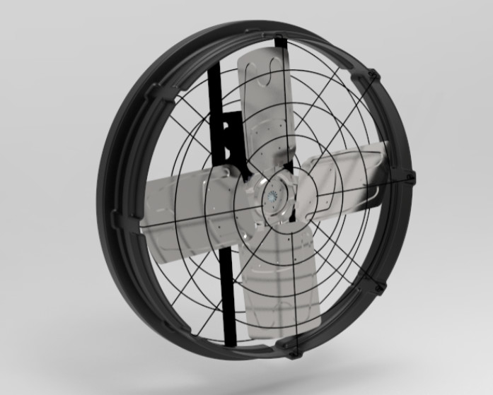 Livestock Barn Fans With Noise≤69dB 1115*1115*285mm Frame Size And 410w Input Power