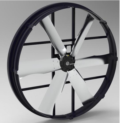 72''panel Fan Featuring Industrial Exhaust 66000m³/h Airflow 1200W Power Low Noise Level And Wide Application