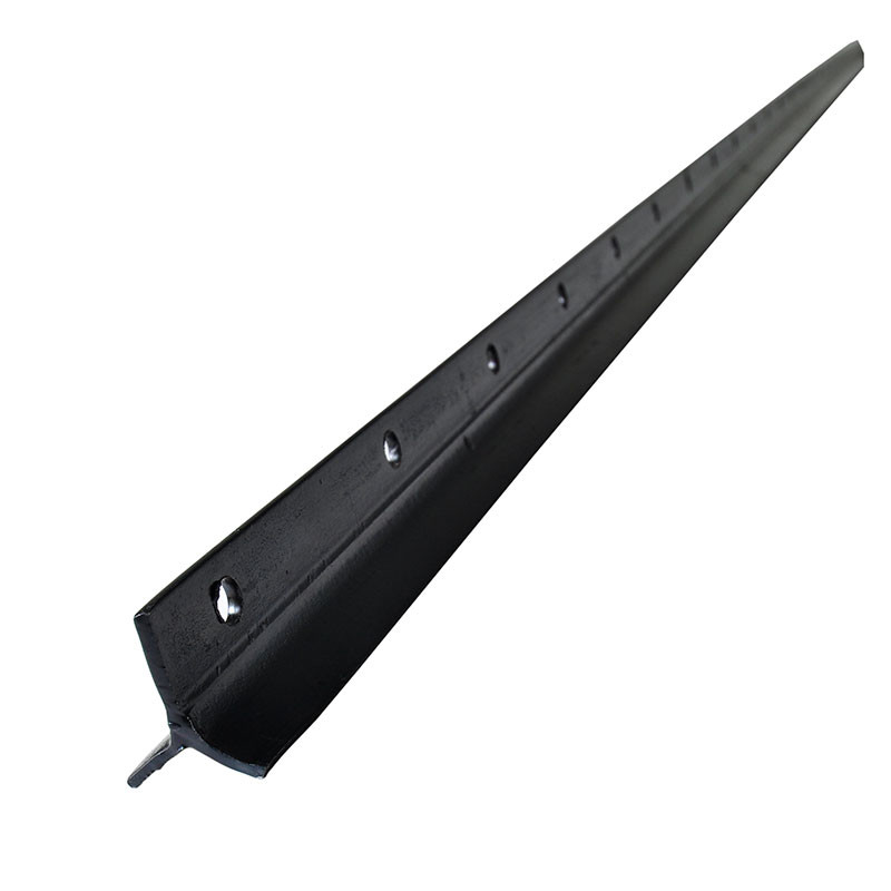 Heavy Duty Y-Post for Ranch with Customizable Color Black Galvanized Surface and Y Shape without Teeth