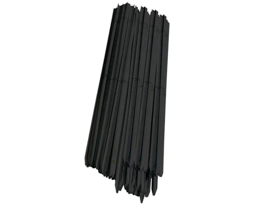 Heavy Duty Y-Post for Ranch with Customizable Color Black Galvanized Surface and Y Shape without Teeth