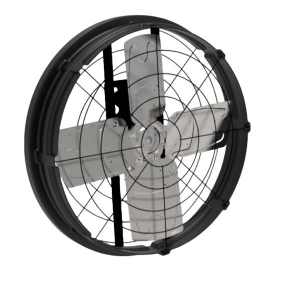 Direct Drive Livestock Ventilation Fans with 81.4m3/h Air Volume and strength Double-layer PE Frame Material