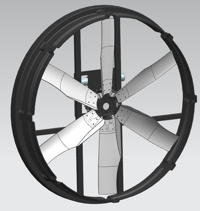 IP55 Protection Level Industrial Fan with 6pcs Alloy Blade Material for Long-Lasting Cooling Performance
