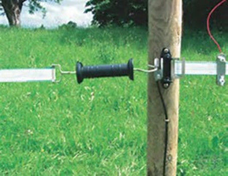 Heavy Duty Electric Fence Gate Handle Black Color with Plastic Handle and Galvanized Hook