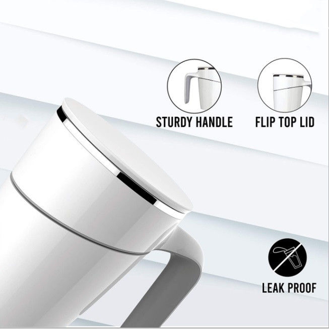 Sustainable Stainless Steel Hand Coffee Mug Non Falling With Lid