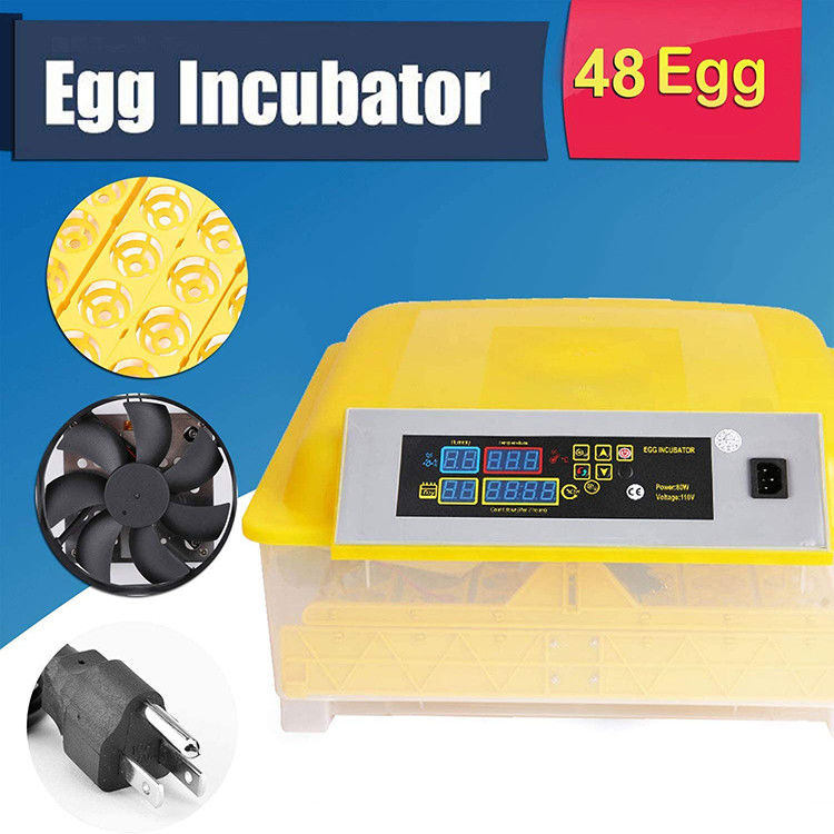 Animal Farm 48 Egg Incubators AC220v ABS Poultry Egg Hatcher