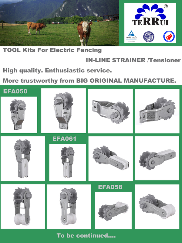 ISO9001 Farm Usage Two Holes Electric Fence Strainers