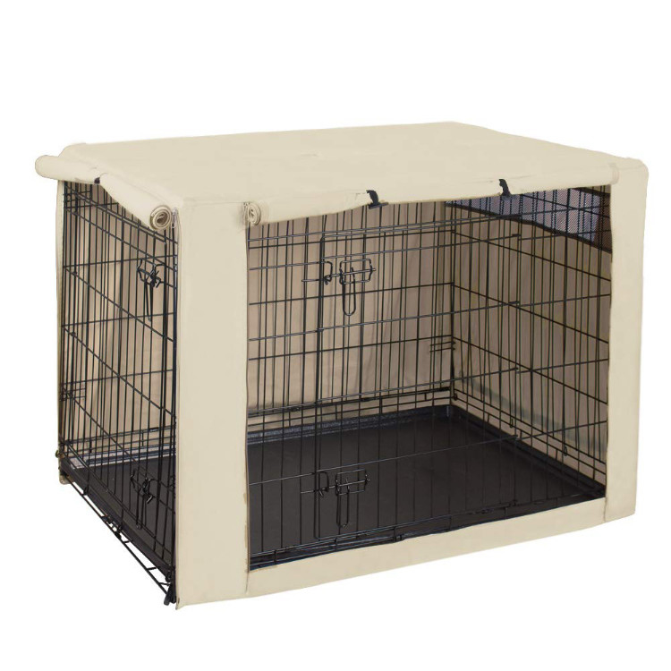 Collapsible Metal Stack Pet Crate Cage Quadrate Shape Windproof