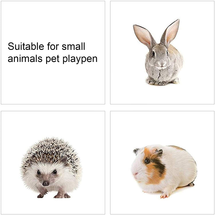 Small Animals Walk Through Folding Pet Fence Quadrate Shape