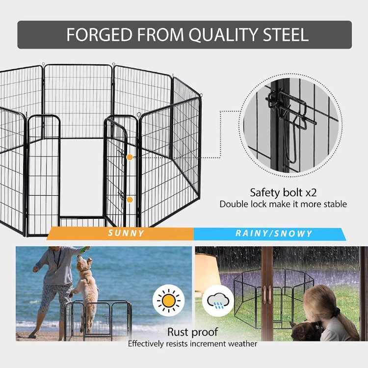 Foldable Playpen Pet Kennel Fence Sustainable Adjustable Pet Fence
