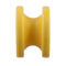 12kv plastic donut insulator 10mm nail round corner yellow bobbin Electric Fence insulator With Weight 12.8g