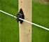 Twin Spark Guards Lldpe Black pp pin lock insulator for wood post, 8mm Wire Running Electric Fence Insulators