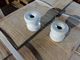 D42H.38 Porcelain Donut Electric Fence Insulators White Glaze Finish