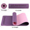 8MM Thick Exercise Fitness Yoga Mat TPE Yoga Mat 62cm Length