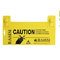 Width 130mm Fence Accessories Yellow Plastic Farm Security Warning Sign