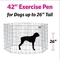 42 Inch Outdoor Pet Fence Metal Rhombus Dog Playpen Fence