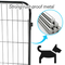 Changeable Pet Portable Fence Rhombus Folding Steel Pet Fence Black Coating