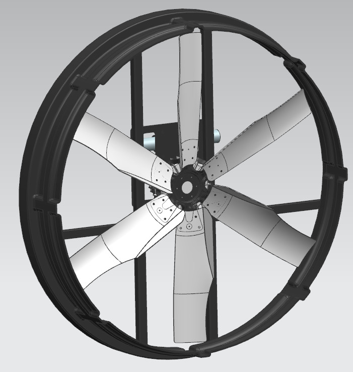 Surface Level Fan IP55 Protection Level Industrial Fan with 6pcs Alloy Blade Material for ...