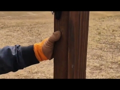 Galvanized Steel 3 Way Post Pinlock Electric Fence Insulator With Three 14mm Hole