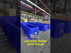 Blue Livestock Water Tank with Automatic Control Heavy duty Polyethylene Drinking Trough