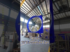 Galvanized Steel Livestock Circulation Fan Air Volume with 1830mm Blade Diameter