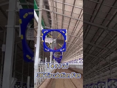 Modern Industrial Fan 6.2m/s Wind Speed at 6 Meters Distance for Superior Airflow
