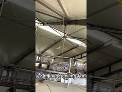 Efficiency Industrial Ceiling Fan 7300mm Blade Diameter 14300m3/min Max Airflow
