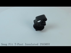 Impact Grade Yellow and Black Steel Post Insulators for Electric Fence