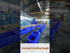 Sturdy 300mm Height Heavy duty Polyethylene Blue Livestock Water Tank With Flow Rate